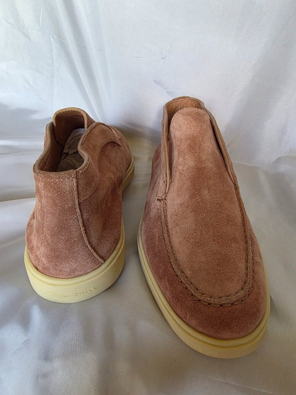 SANTONI woman’S SUEDE LOAFERS – SIZE 38